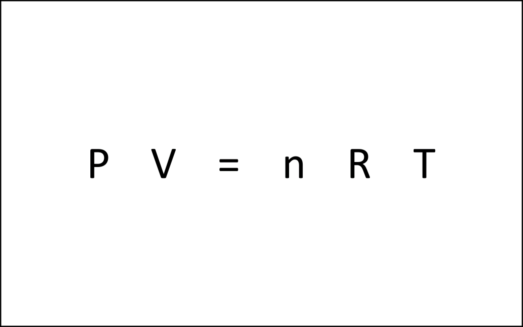 PVnRT, Ideal Gas Law