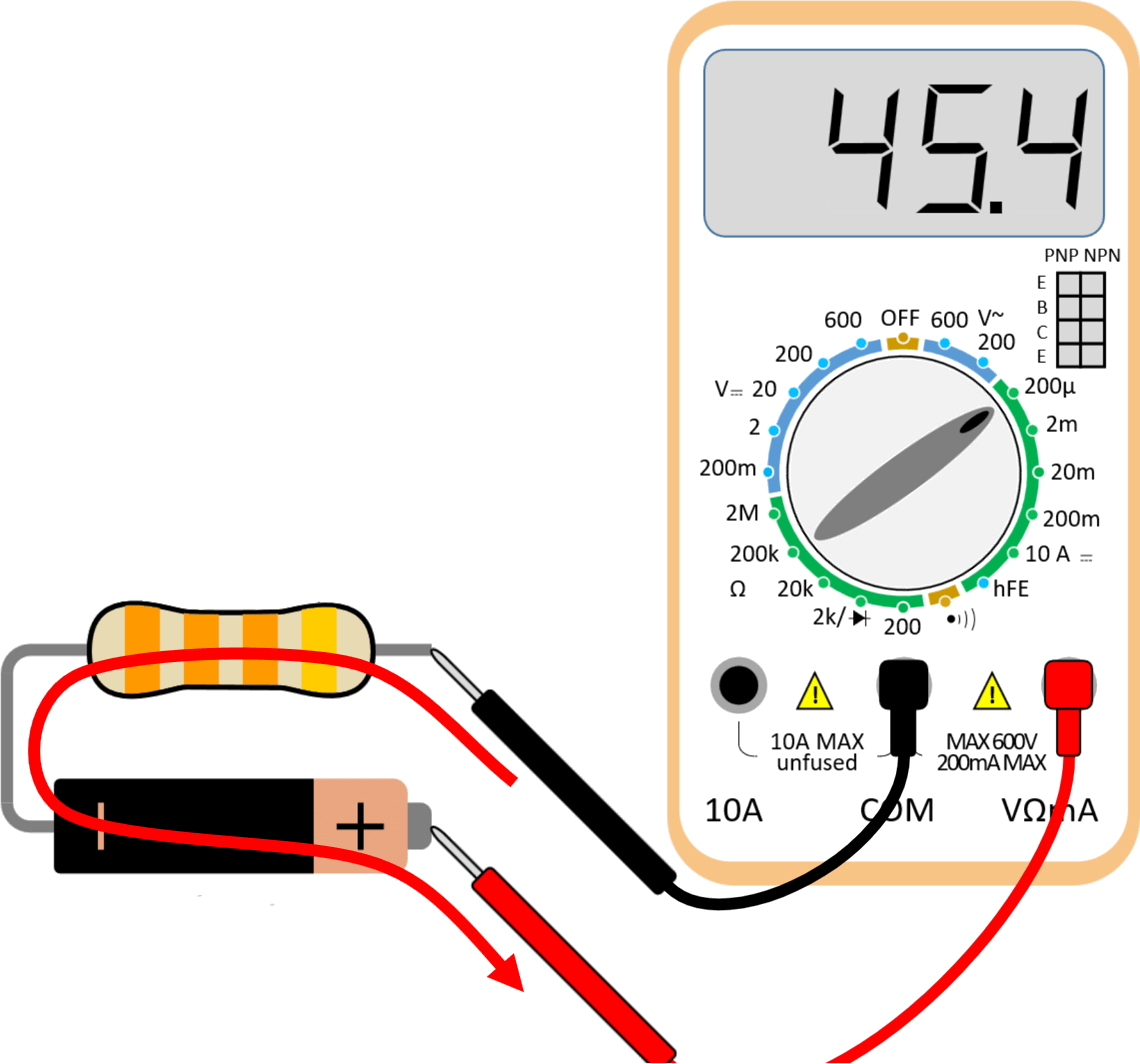 Multimeter DC Amphere