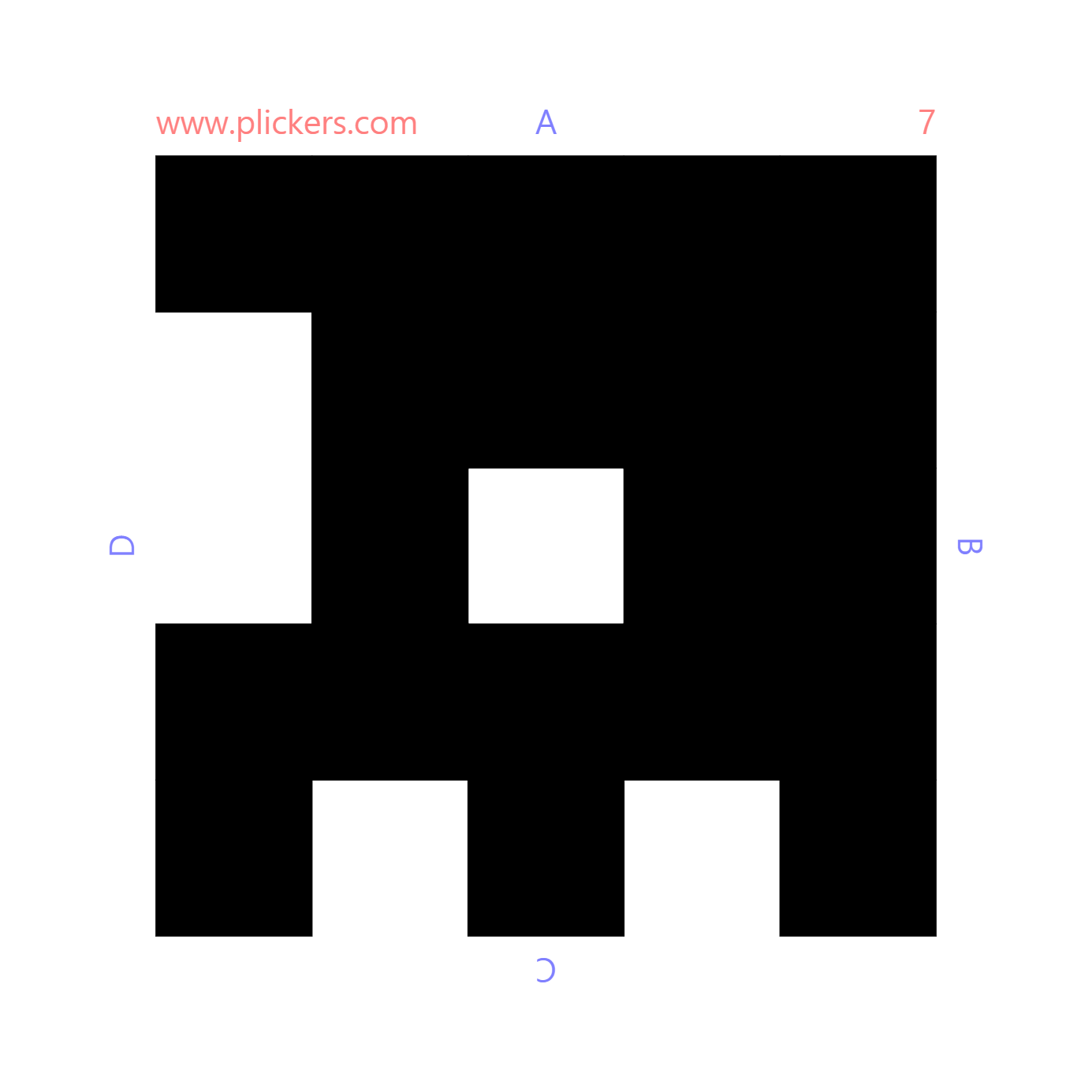 플리커스(plickers) 기호 카드